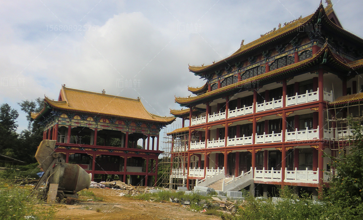 海口灵山寺汉白玉栏杆案例